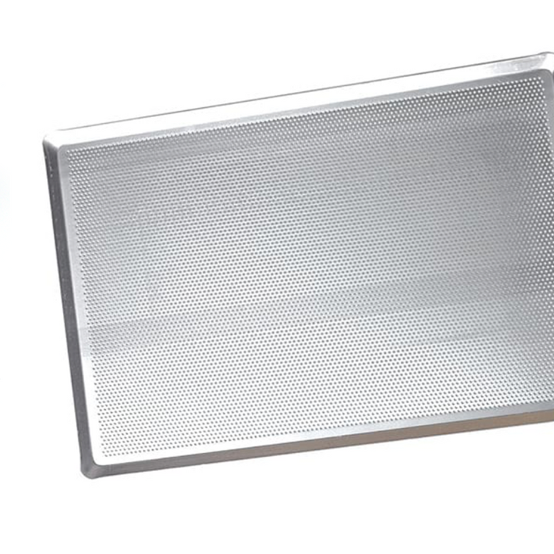 Baking Tray Alum Crimped Perforated 530mmx325mm