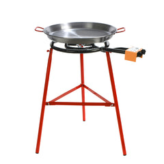 PAELLA PAN STEEL 50cm  W BURNER & LEGS SET