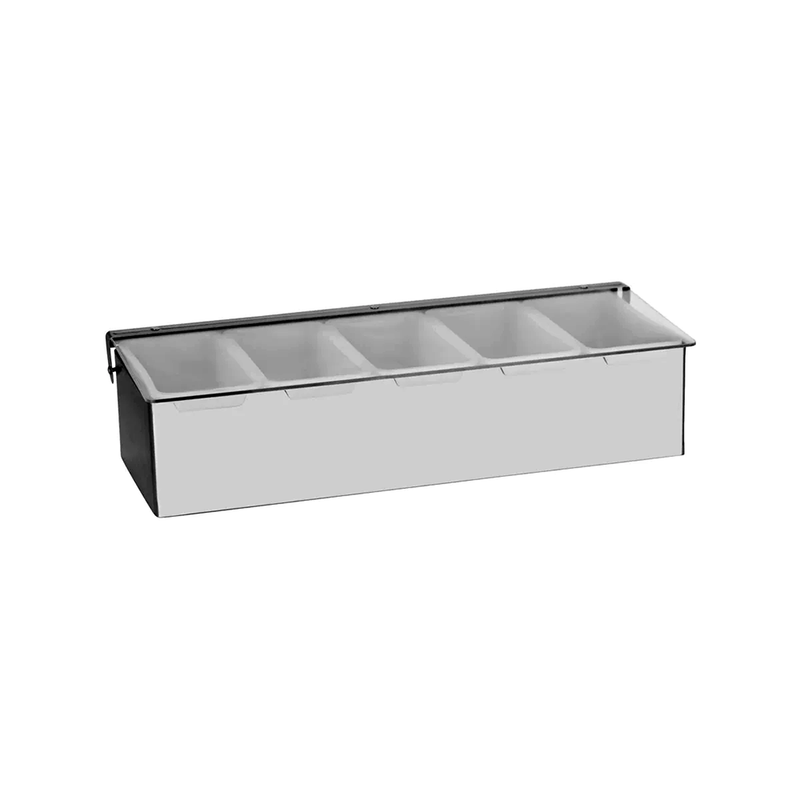 Cocktail Caddy S/steel 5 Compartment