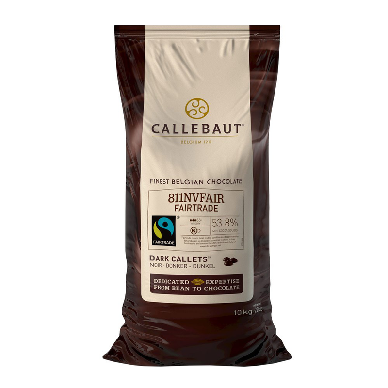 Callebaut 811 Dark Couvert  Fair Trade 55% Cocoa 10kg Callets
