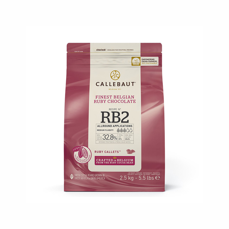 Callebaut Ruby Callets 2.5kg Bag