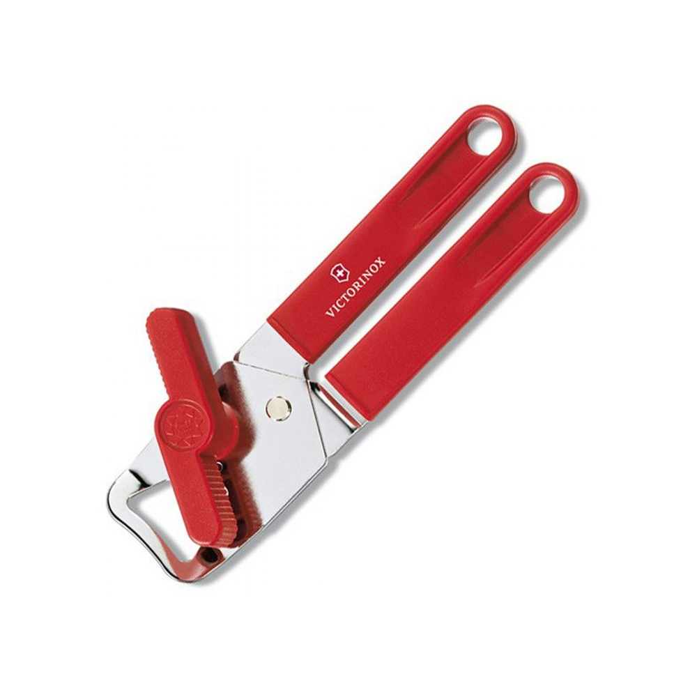 New VICTORINOX Universal Can Opener Stainless Steel Made in Swiss Black Red