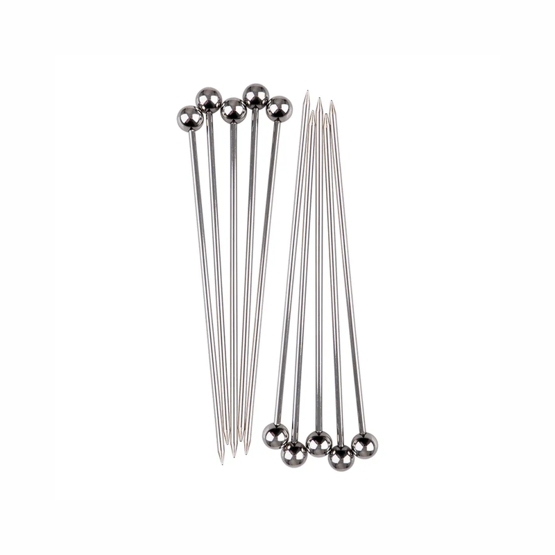 Cocktail Picks Stainless Steel Set of 10