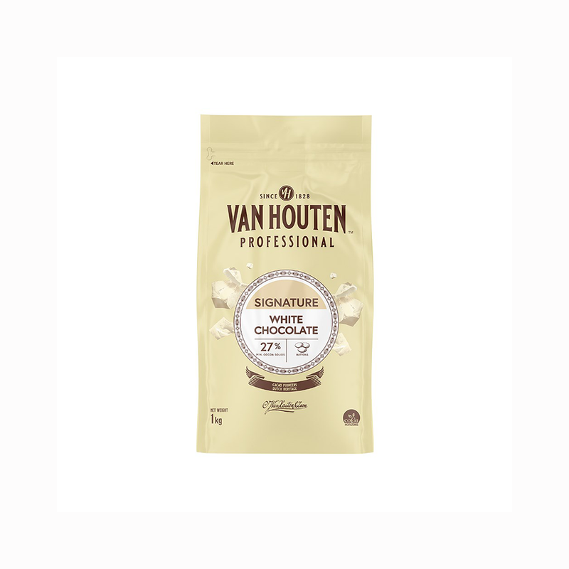 Van Houten White 27.8percent Chocolate 1kg