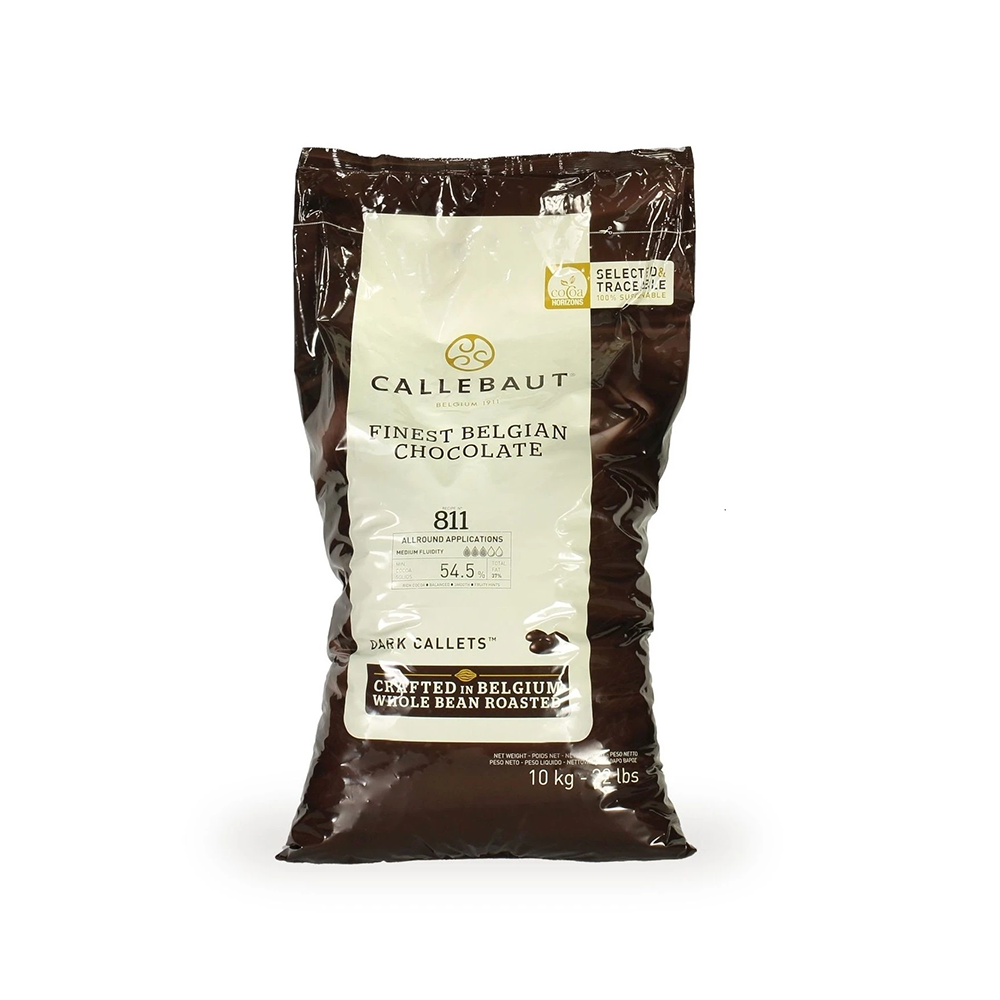 Callebaut 811 Dark Chocolate Block 54.5% - 5 kg-11 lbs