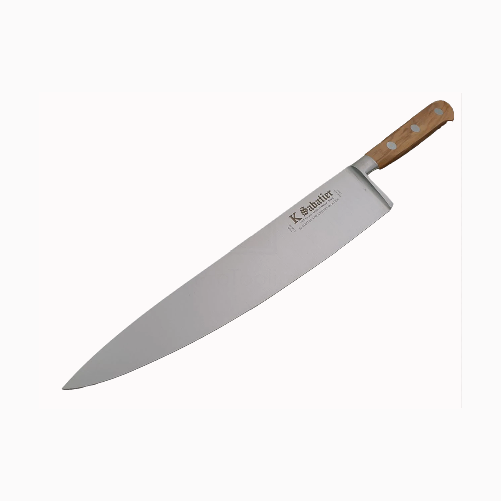 K Sabatier Chef Knife 230mm - CARBON STEEL - OLIVE WOOD HANDLE