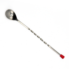 Cocktail Mixing Spoon S/s With Red Stud.