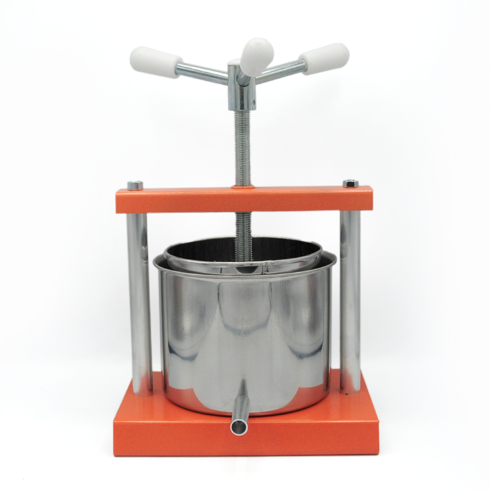 Small Professional Galvanized Vegetable / Fruit Press 5 - 2 Litre  Torchietto Made in Italy for Pressing Fruits and Vegetables