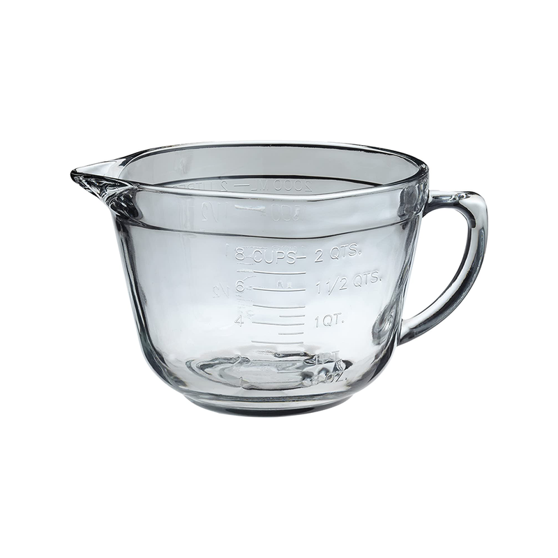 Measure Jug With Pouring Lip Glass 2l