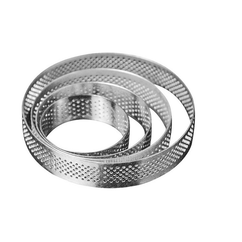 Tart Ring Perforated Stainless Steel