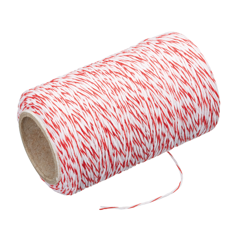 String/trussing Twine Red/wh * 60m Roll