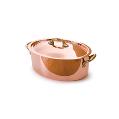 Copper Casserole With Lid 160mm