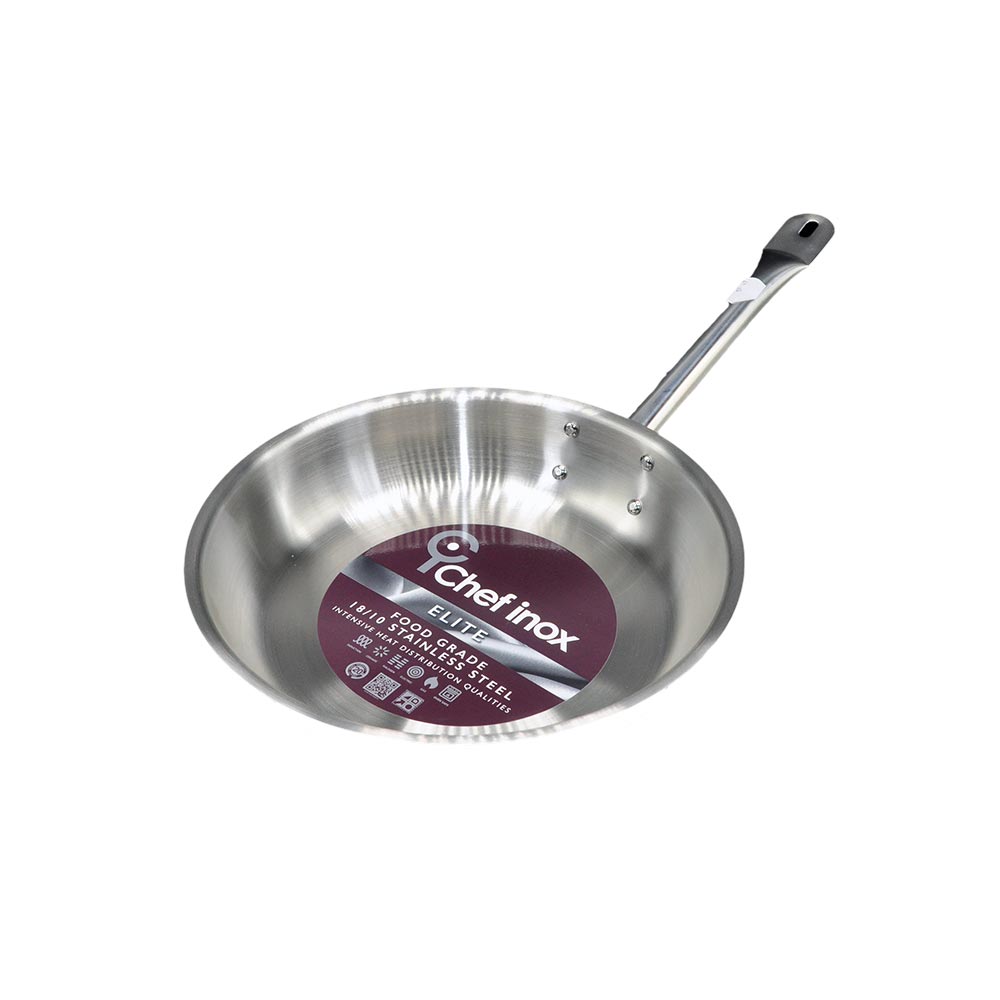 Chef Inox Elite Stainless Steel Fry pan | Chefs' Warehouse