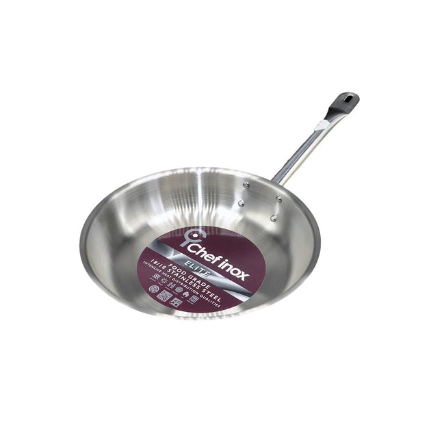Chef Inox Elite Stainless Steel Fry pan | Chefs' Warehouse