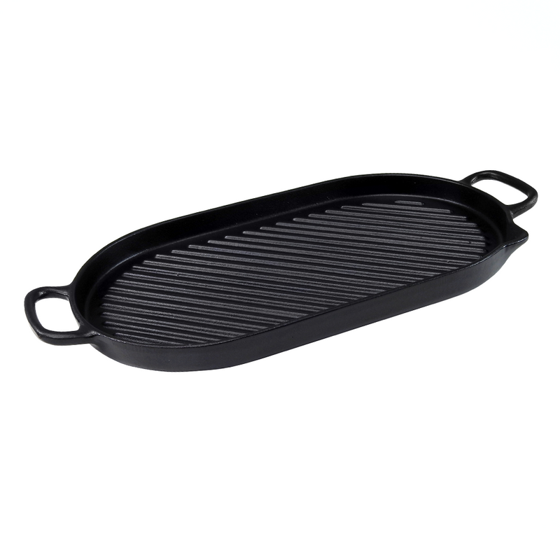 Grill Plate Ribbed Chasseur 460x230mm