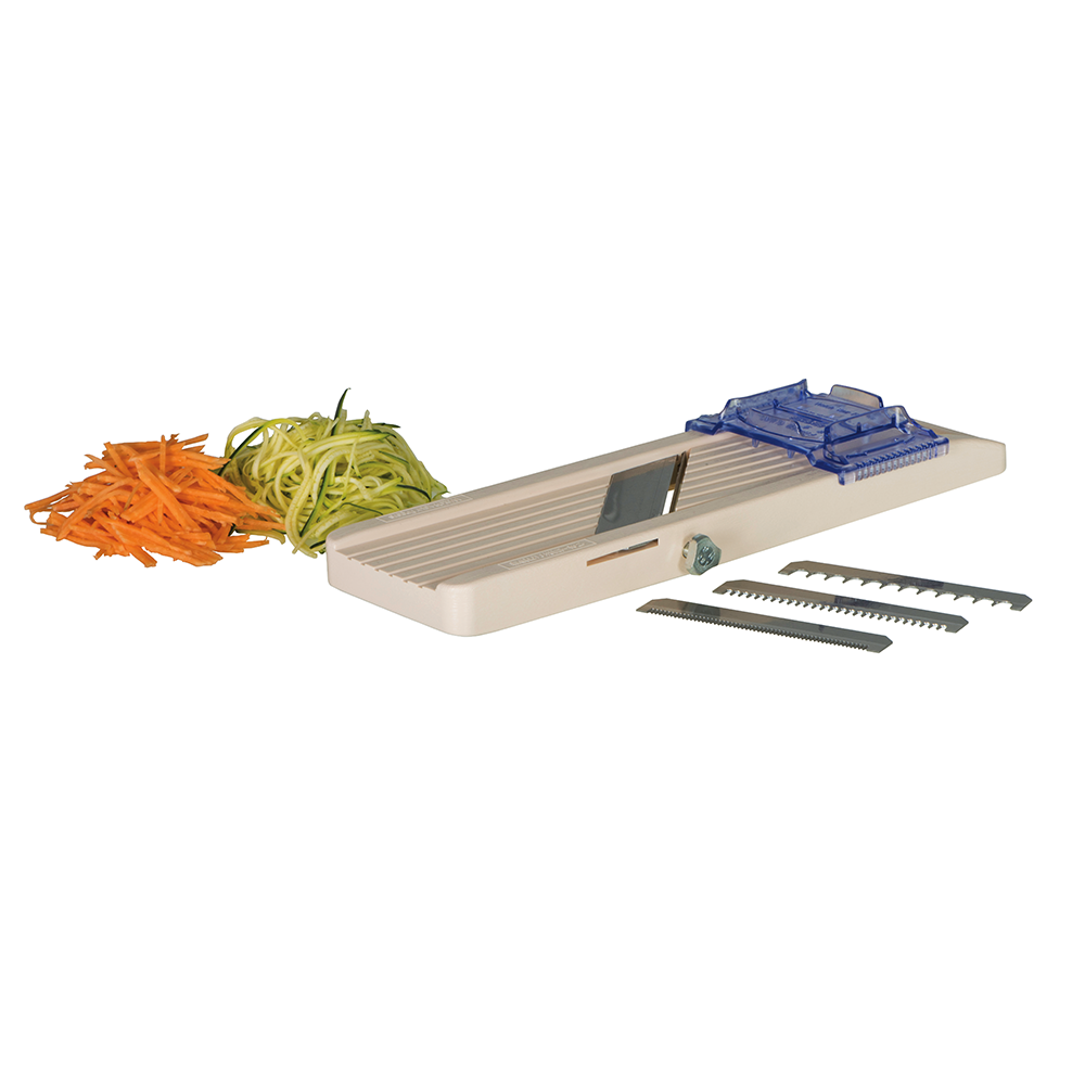 Benriner Super Slicer Mandolin,Japanese Wide Vegetable Slicer w/4Blades  Baige