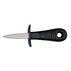 Oyster Knife Black Hdl With Guard