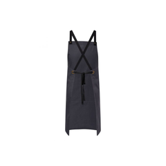 Apron Cafe Bib Charcoal Crossback