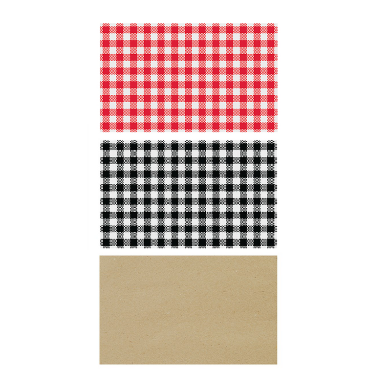 Paper Greaseproof Gingham Various Colours