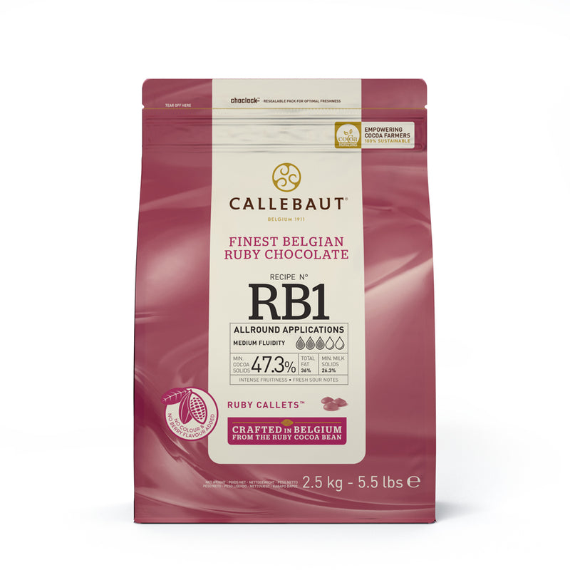 Callebaut Ruby Callets 2.5kg Bag