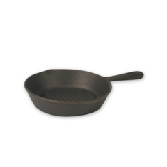 Frypan Cast Iron Round Ribbed 265mm